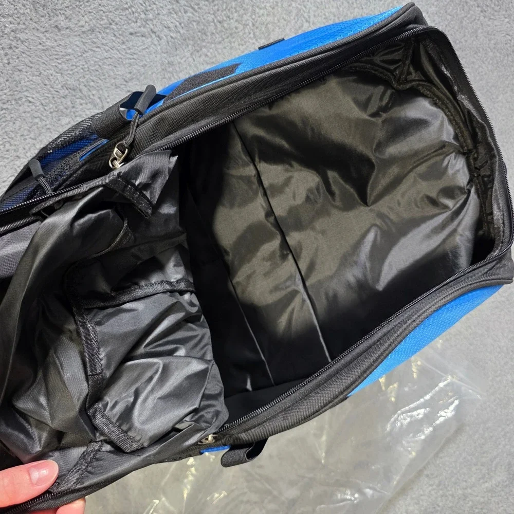 Sports Backpack Blue Honeycomb Ventilated Athletic Gear Bag